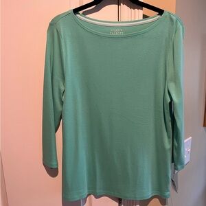 BRAND NEW  Talbots T - Seafoam Green